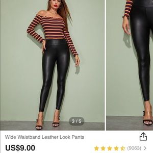 Shein Leather Pants